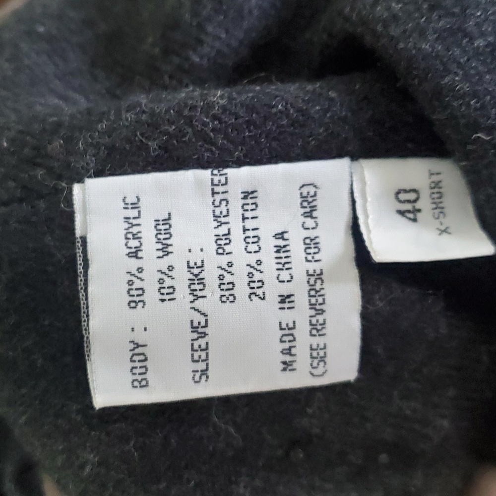 Vintage 1980s Misty Harbor Double Breasted Wool Blend Trench Coat Brown 40S - Picture 13 of 15